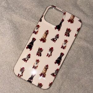 16e Stylish Dog Print Phone Case - Cream